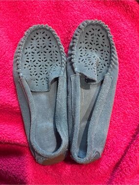 Minnetonka light blue Slip-On Loafers - Comfortable Everyday Style